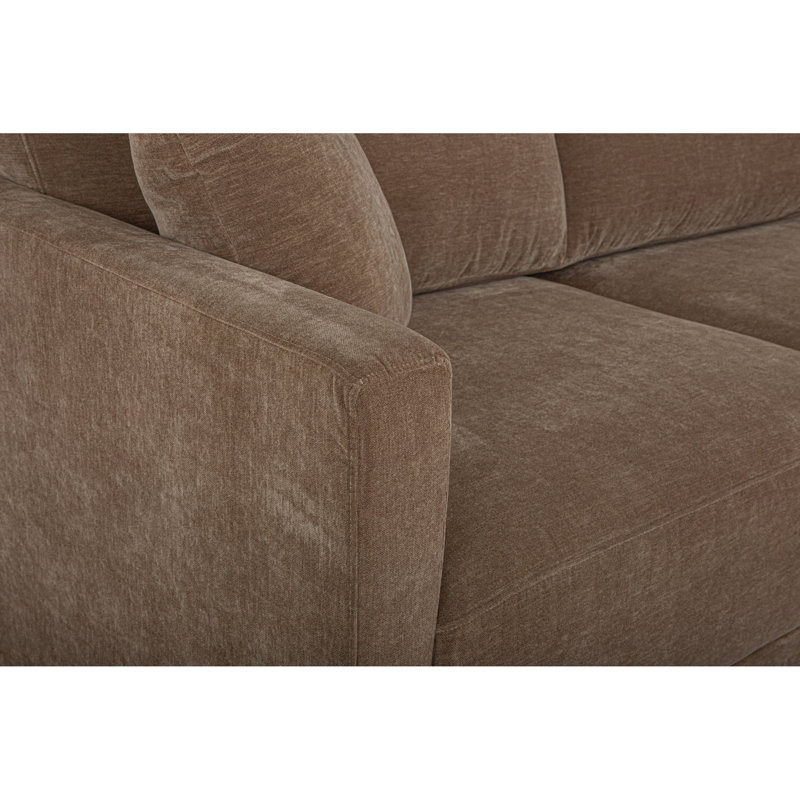 Bryn Upholstered Sectional, Camel Polyester, Right Hand Facing