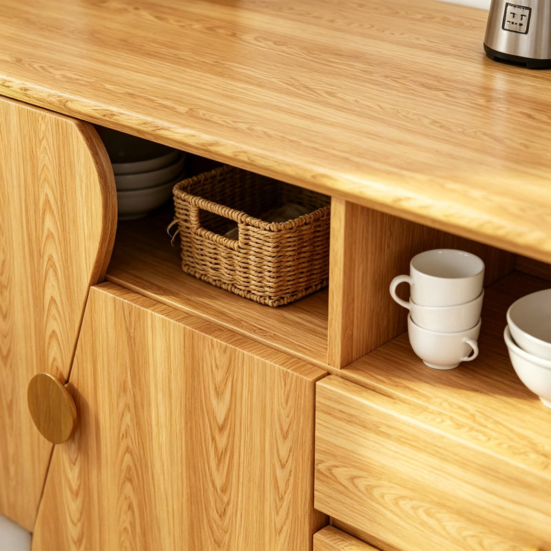 Buffet mural Nordic minimalist, H 35,43 po x l 47,24 po x P 15,75 po