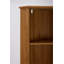 Grande armoire de bar d'angle avec rangement, armoire à liqueur d'angle en bois avec tablettes ouvertes et porte en filet métallique pour petits espaces