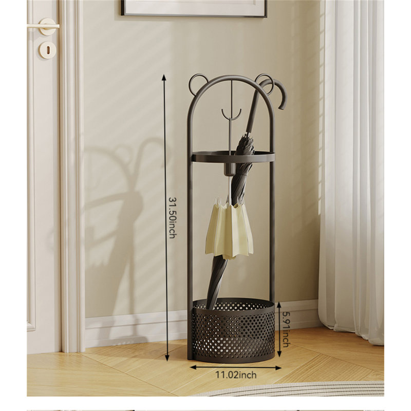 Metal Freestanding Umbrella Stand, Black