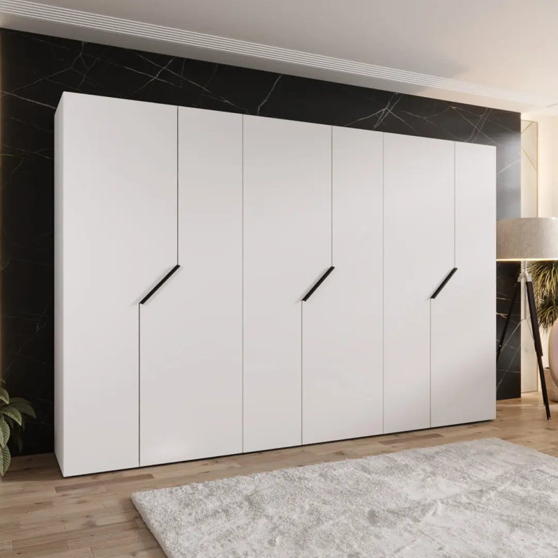 Manufactured Wood Wardrobe, White