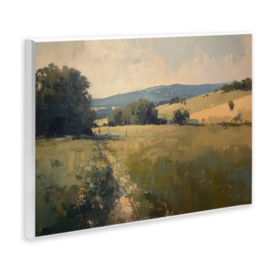 Vast Country Landscape Wall Plaque Art by Lazar Studio