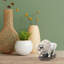 Figurine de bison en résine rustique Western