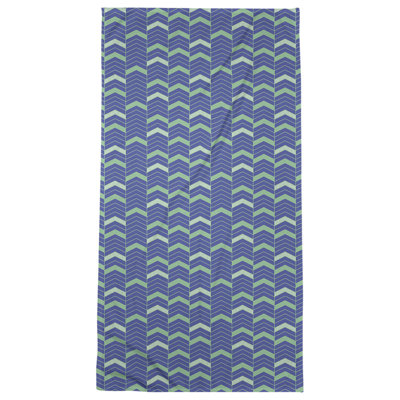 Serviette de plage lineed chevrons Stephenie