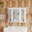 Armoire à pharmacie de 36 po x 28 po, armoire de rangement murale pour salle de bain, avec 1 tablette réglable, armoire à pharmacie murale pour la salle de bain, charnières à fermeture douce, portes à ouverture pivotante
