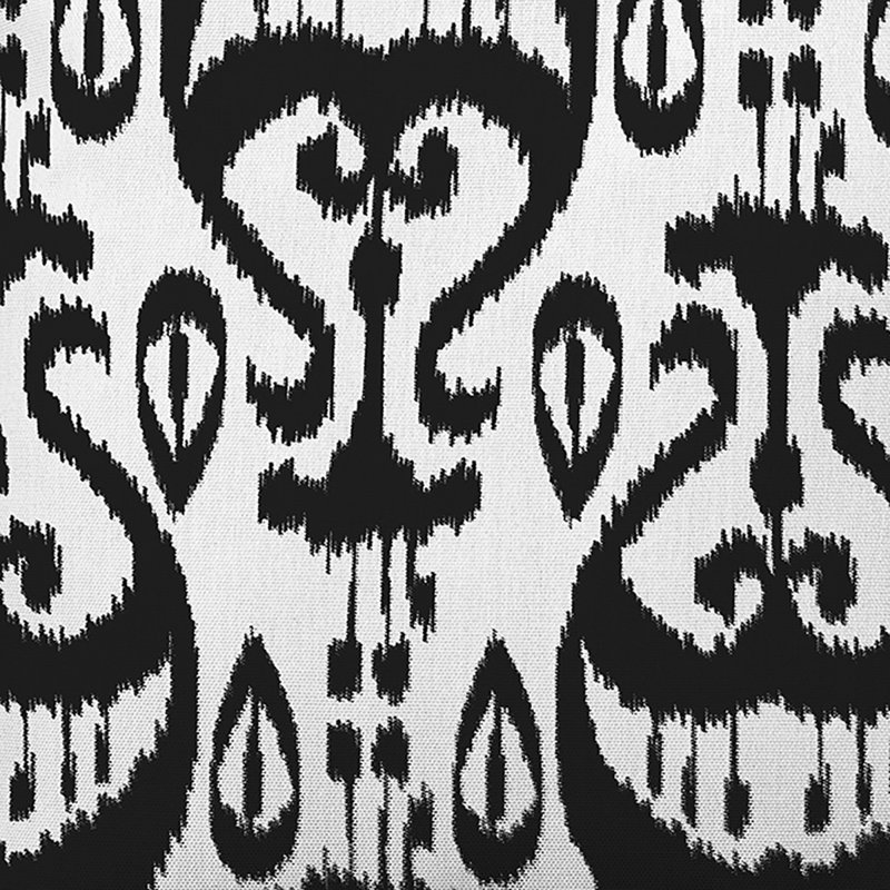 Housse de coussin d'extérieur carré Happy Hippy, H 16 po x l 16 po, Blanc