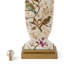 Lampe de table en porcelaine peinte à la main Spring Blossom avec base en bois doré