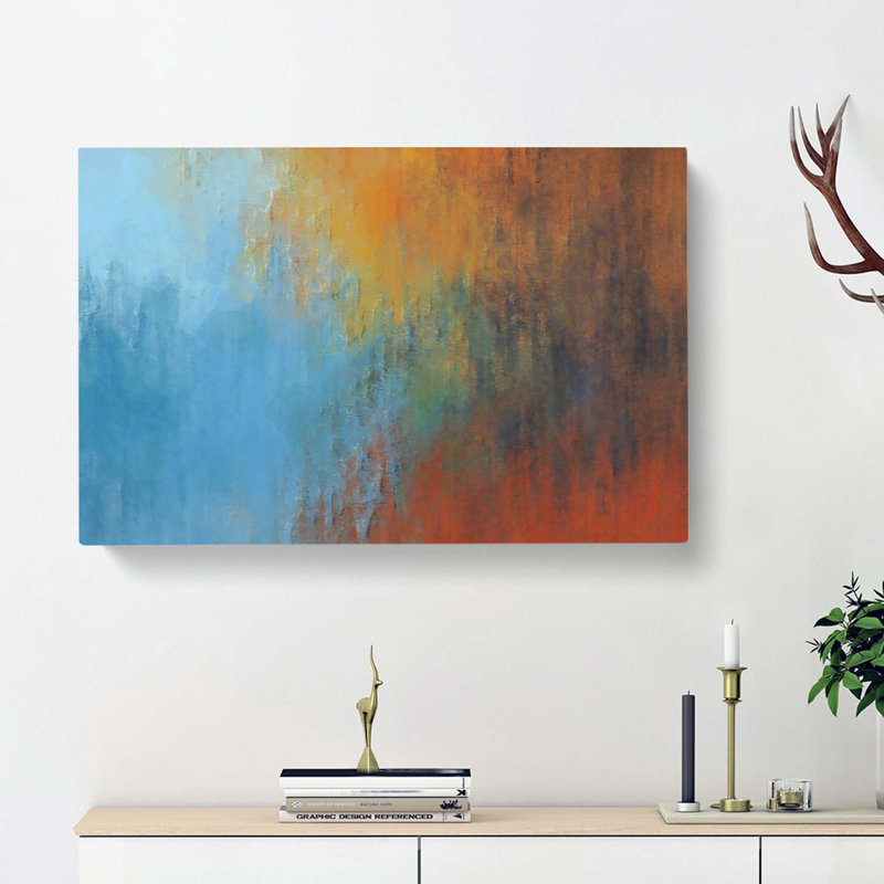 For a Sunrise in Abstract - Wrapped Canvas, 35cm H x 50cm W x 3cm D