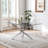 Ayva 63" Glass Dinning Table with Metal Base for 6 to 8 People-2109877453