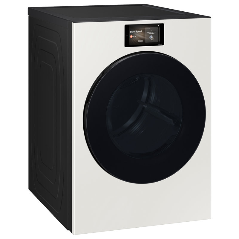 Samsung 7.6 cu. ft. Bespoke AI Ultra Capacity Front Load Gas Dryer with AI Home and AI OptiDry+ in Ivory, Ivory
