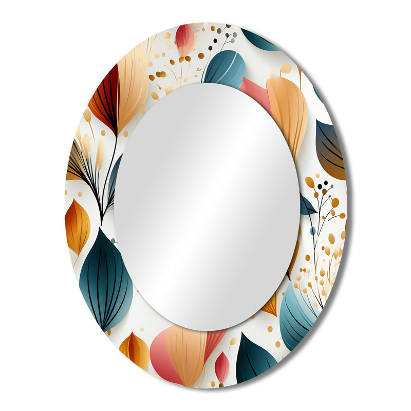 Miroir mural Botanical Pastel, H 43 po x l 33 po