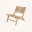 Ensemble de 2 chaises longues sans accoudoirs en bois d'acacia-1878668180