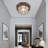 11.4" D x 4.7" H Retro Flush Mount Light