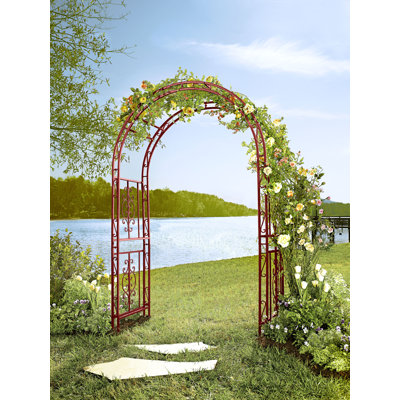 Montebello Iron 84" Tall Garden Arbor