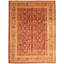 Tapis unique en laine noué à la main style Chobi bourgogne 10 pi 2 po x 13 pi 8 po New Age