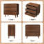 Commode de chambre à coucher avec 3 tiroirs, petite commode en bois pour garde-robe, P 15,7 po x l 31,5 po x H 29,9 po
