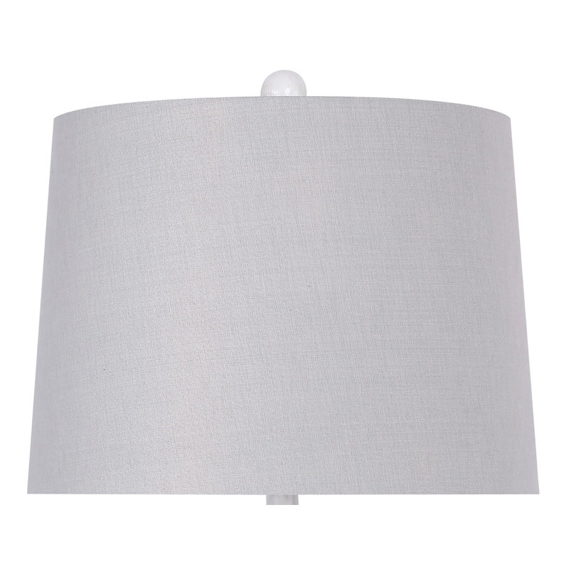 Hively Resin Table Lamp, White