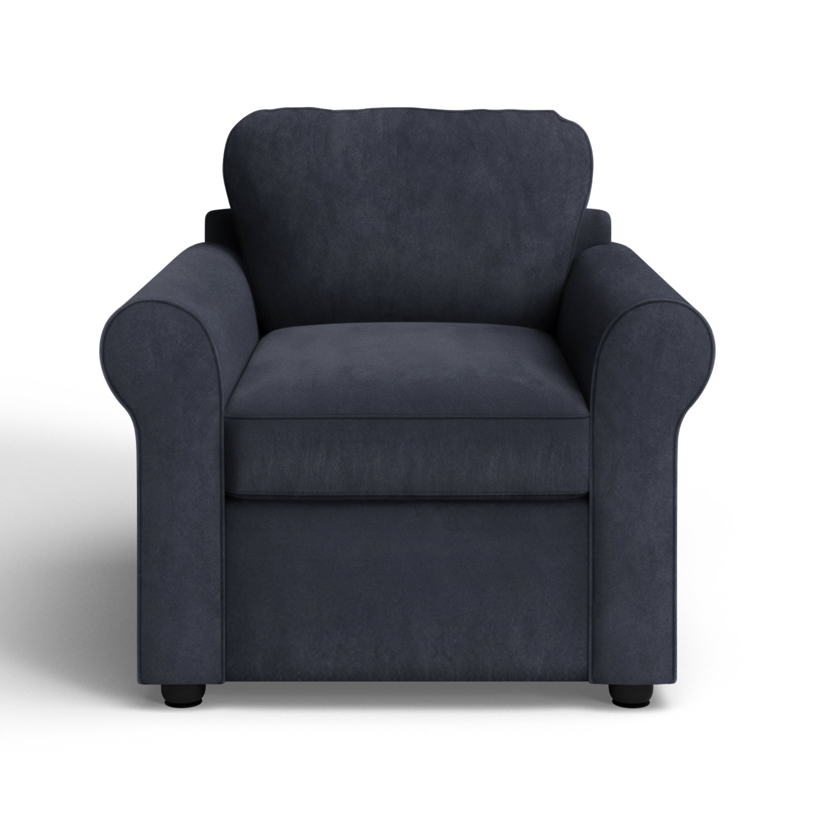 Warrington Armchair, Nave Marine Performance Distressed Velvet
