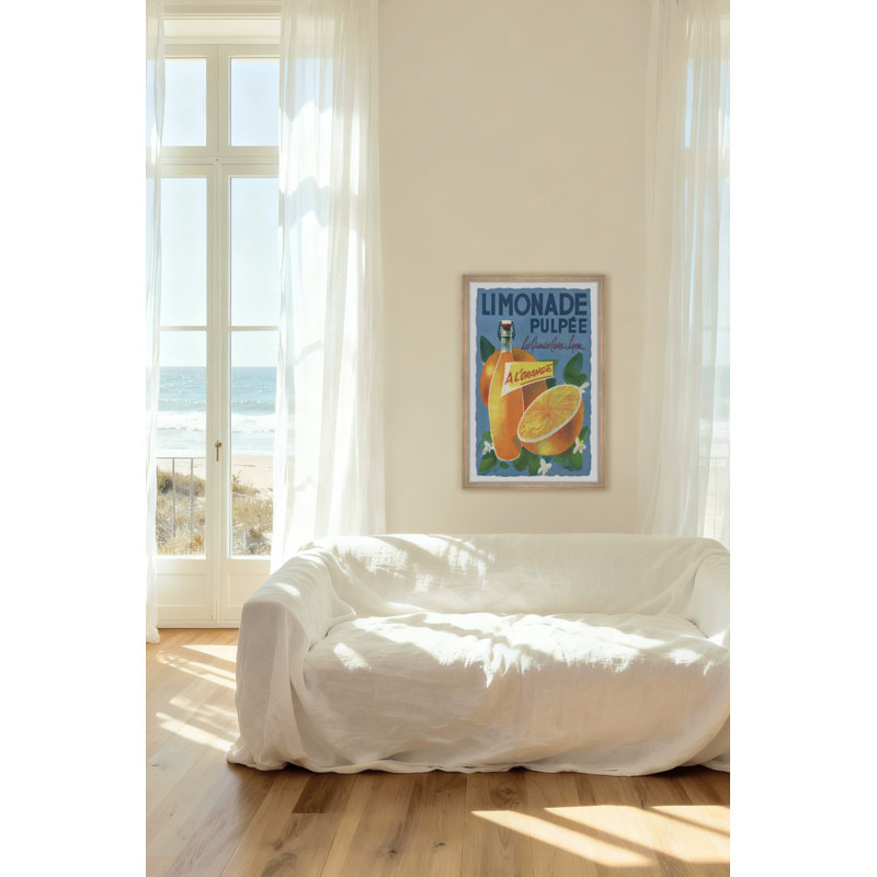 "Limonade Pulpee" Framed Print, 36" H x 24" W