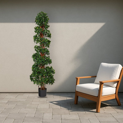 English Ivy Topiary Spiral Tree UV