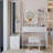 Makeup Vanity Desk With Mirror & LED Lights, Stool-881209176