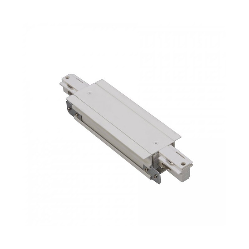 120V W Track Recessed I Connector, blanc