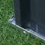 Outsunny 645L Metal Raised Garden Bed, No Bottom, 258cmx90cm