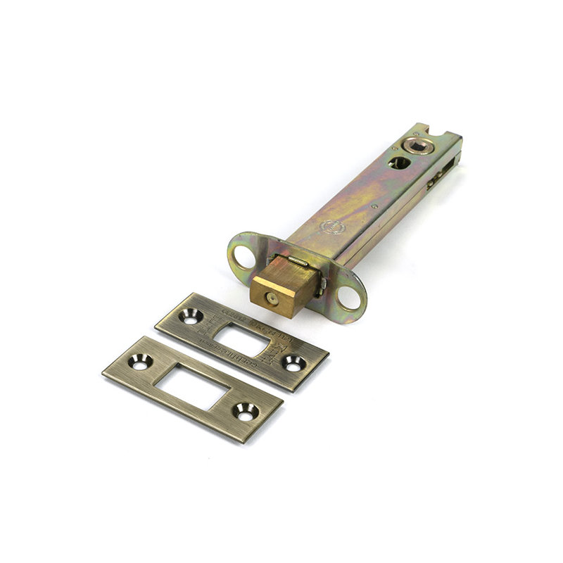 Heavy Duty Tubular Deadbolt, Aged Brass