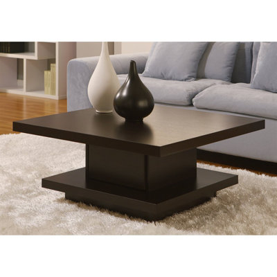 Pedestal Coffee Table with Storage