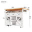 121 cm W Kitchen Island with Wheels