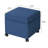 Felixstowe Storage Ottoman Script Fabric With Casters-906098881