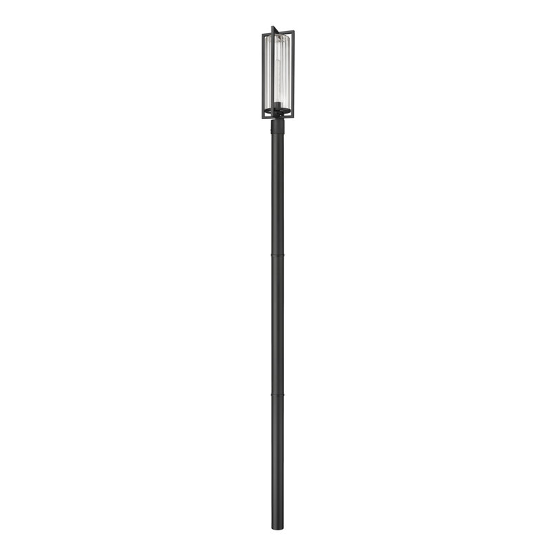 Luminaire d'extérieur 1 lumière noir Stockton, H 119,75 po x l 8 po x P 8 po