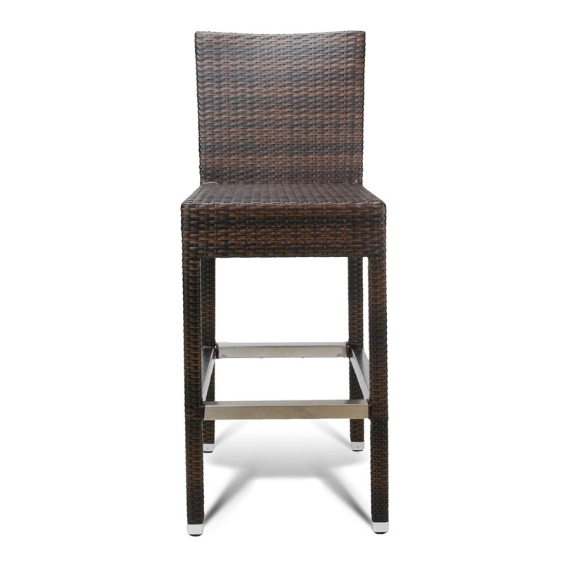 Asbury Patio Bar Stool, Safari Brown
