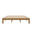 Grand lit plateforme en bois massif de 12 po