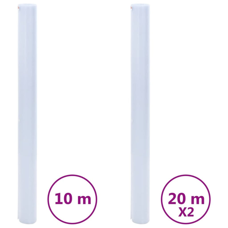 Symple Stuff Window Film Static Frosted PVC, Grey, 90 x 1000cm + 90 x 2000cm