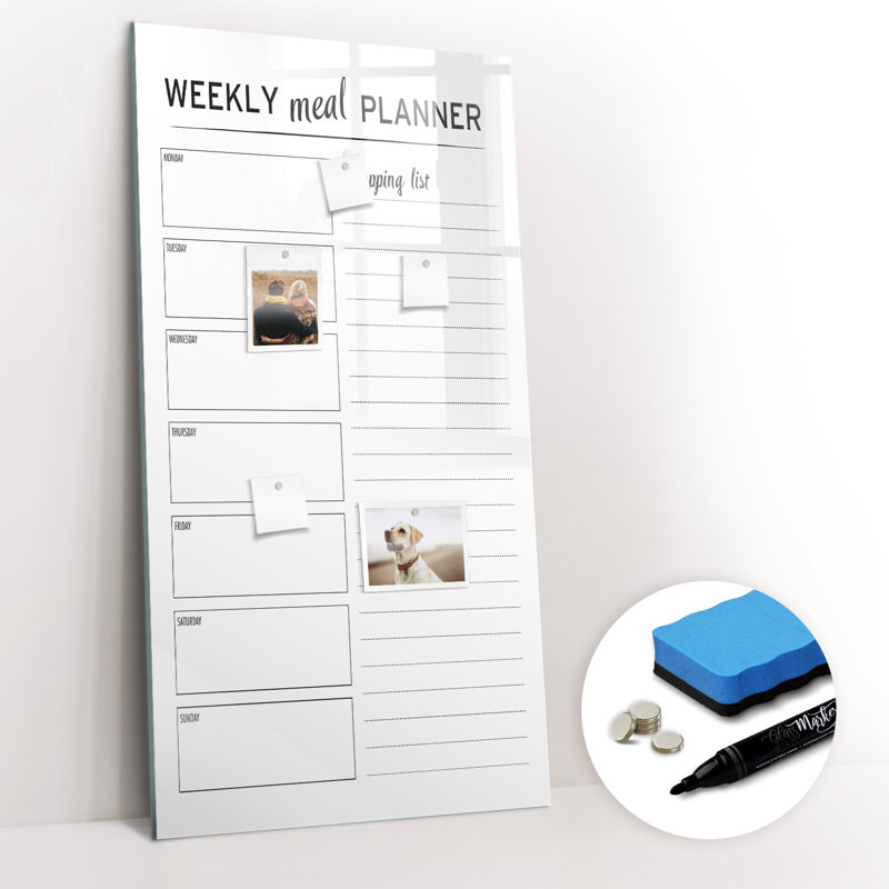 Magnetic Glass Dry Erase Board