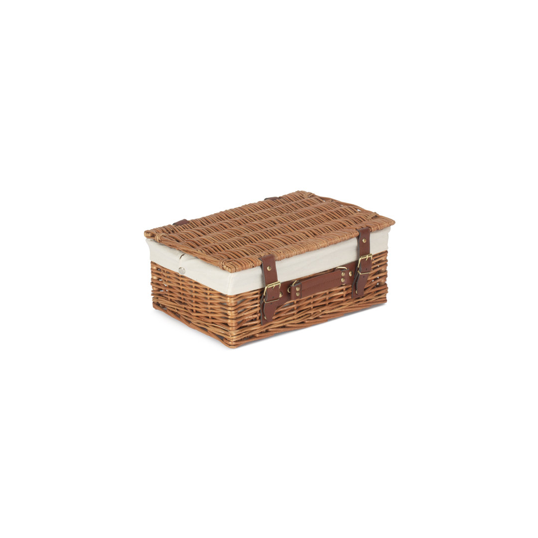 Wicker Picnic Hamper Basket with Lining
