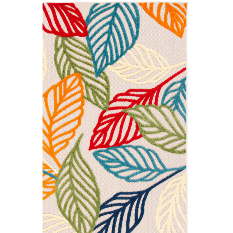 Dellon Performance Floral Indoor/Outdoor Area Rug, Rectangle 8' x 10'