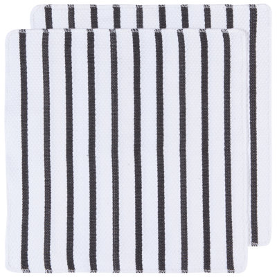 Stripe Waffle Texture Dish Cloth Kitchen Towel