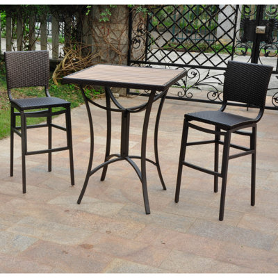 Katzer 3 Piece Bar Height Dining Set