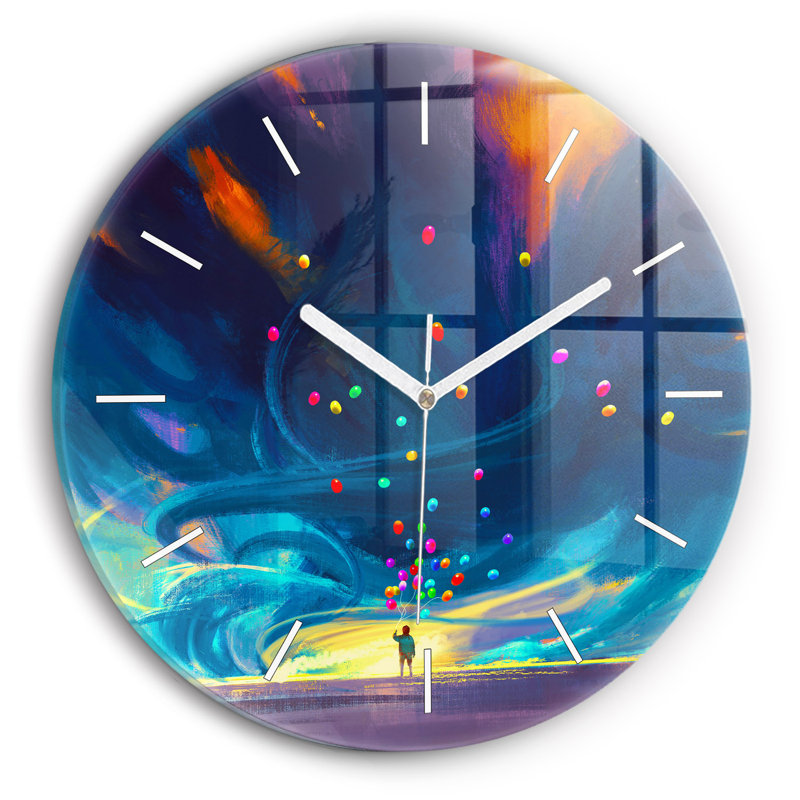 Glass Wall Clock