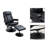 Tabious Upholstered Swivel Accent Chair with Ottoman