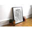 « boston city map », reproduction d’impression sur affiche en tons-22633863