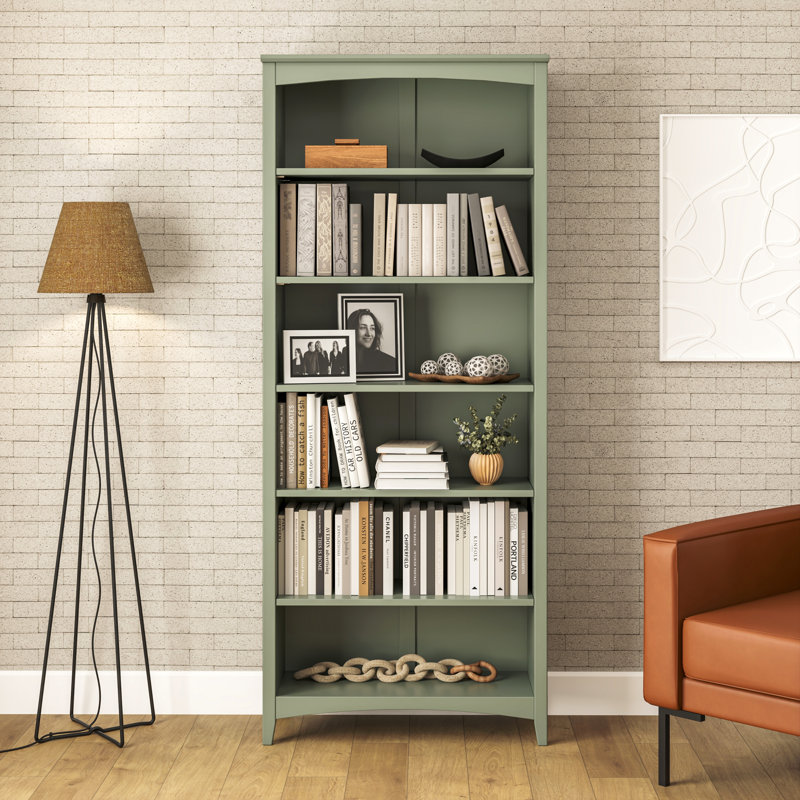 Bibliothèque Colton, (6 tablettes) H 72 po x l 30 po x P 13 po, Sage Green 