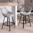 Absalom Swivel Upholstered 25.6'' Linen Counter Stool with Metal Frame-474628404