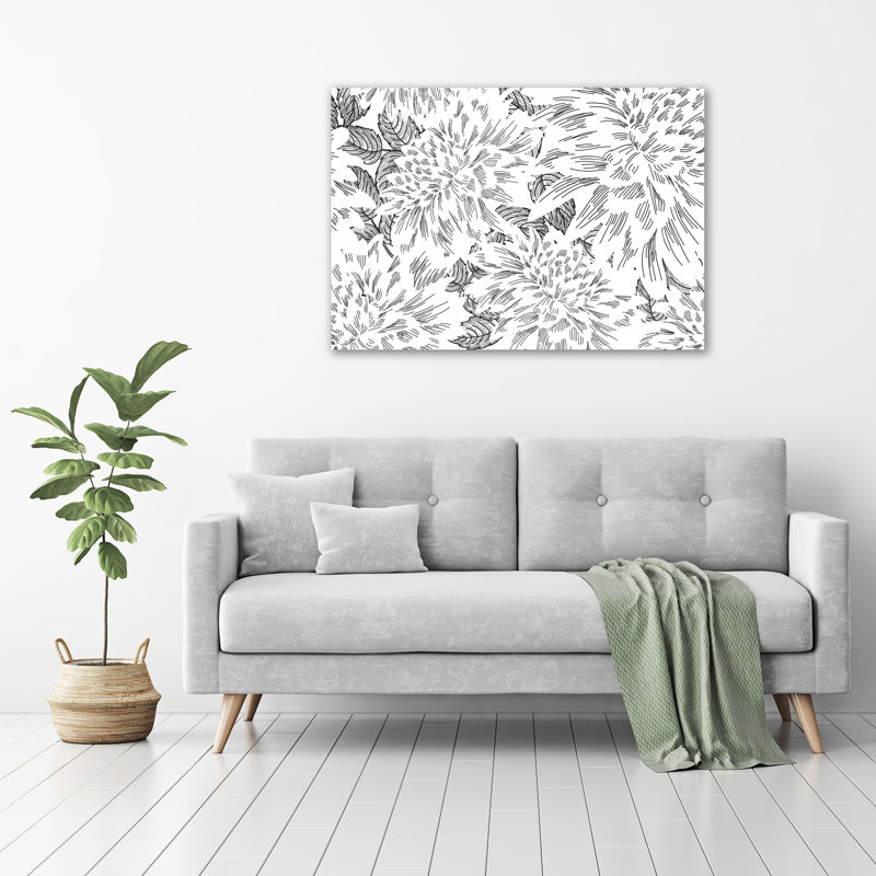 Floral Pattern - Wrapped Canvas Print