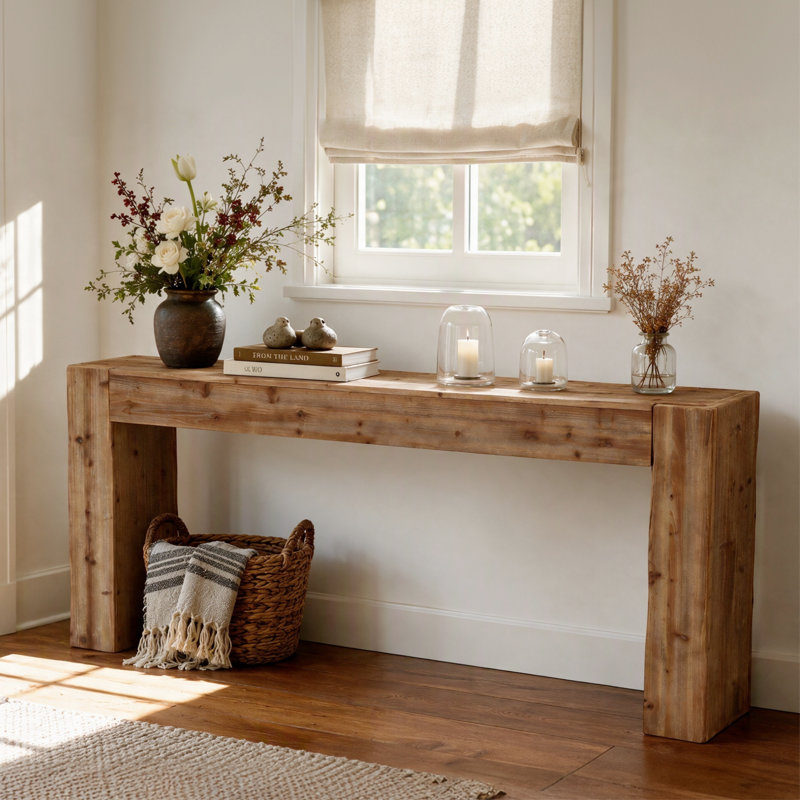 78'' Extra-Long Soild Wood Console Table