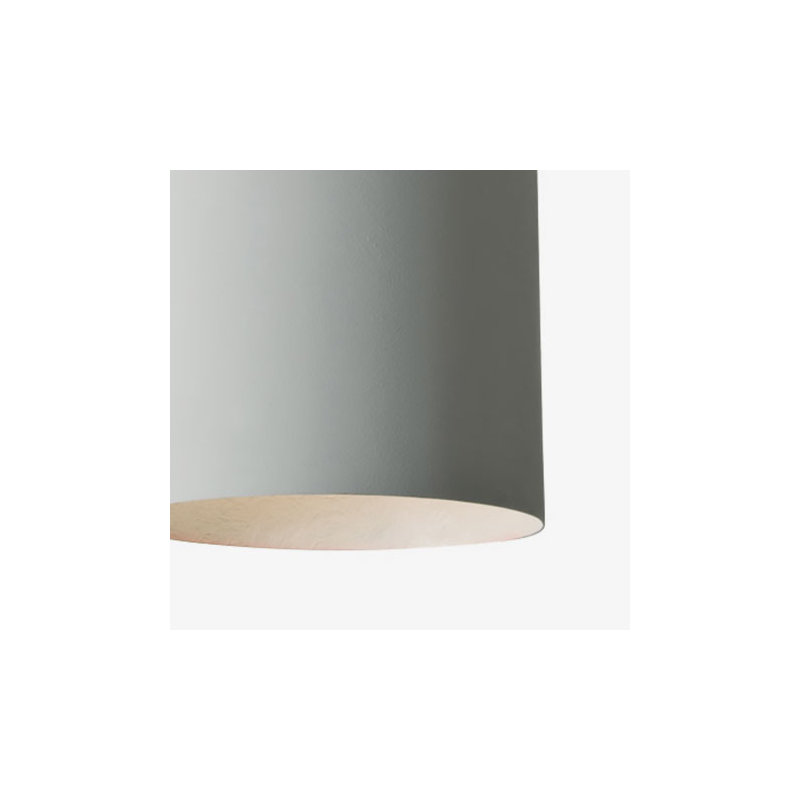 1 - Light Chrome Single Pendant, Grey/White