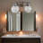 2- Wall Sconce, Black With Clear Glass Shade, Quality For Bathroom Vanity Lights Fixtures, Sconce Glass, Modern Bathroom, Living Room