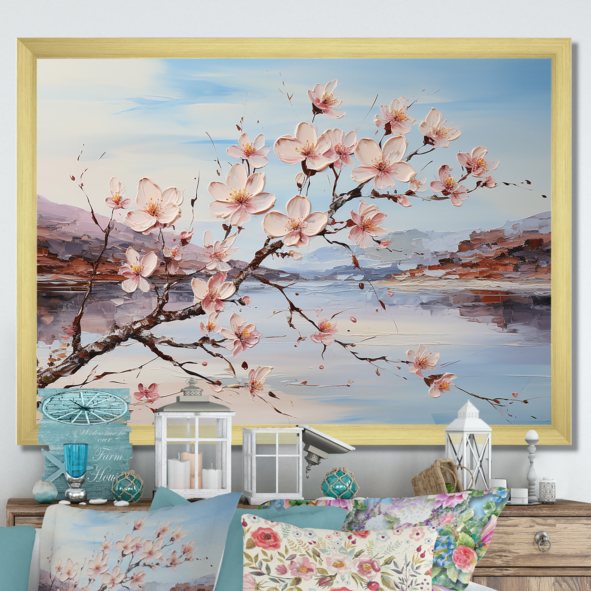 Winston Porter Dogwood Blooms On The Beach On Canvas Print | Wayfair